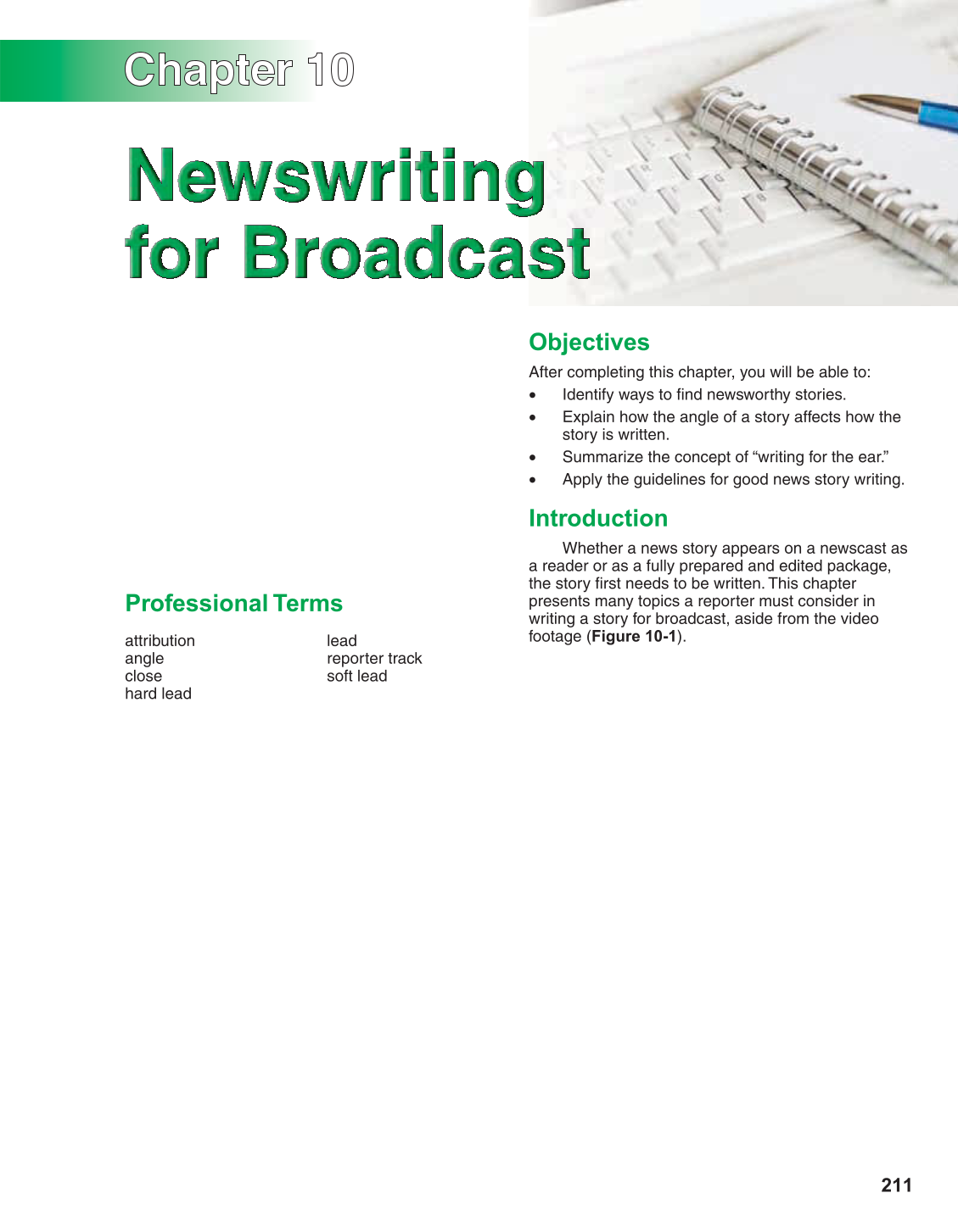 Television Production &amp; Broadcast Journalism, 2nd Edition page 211