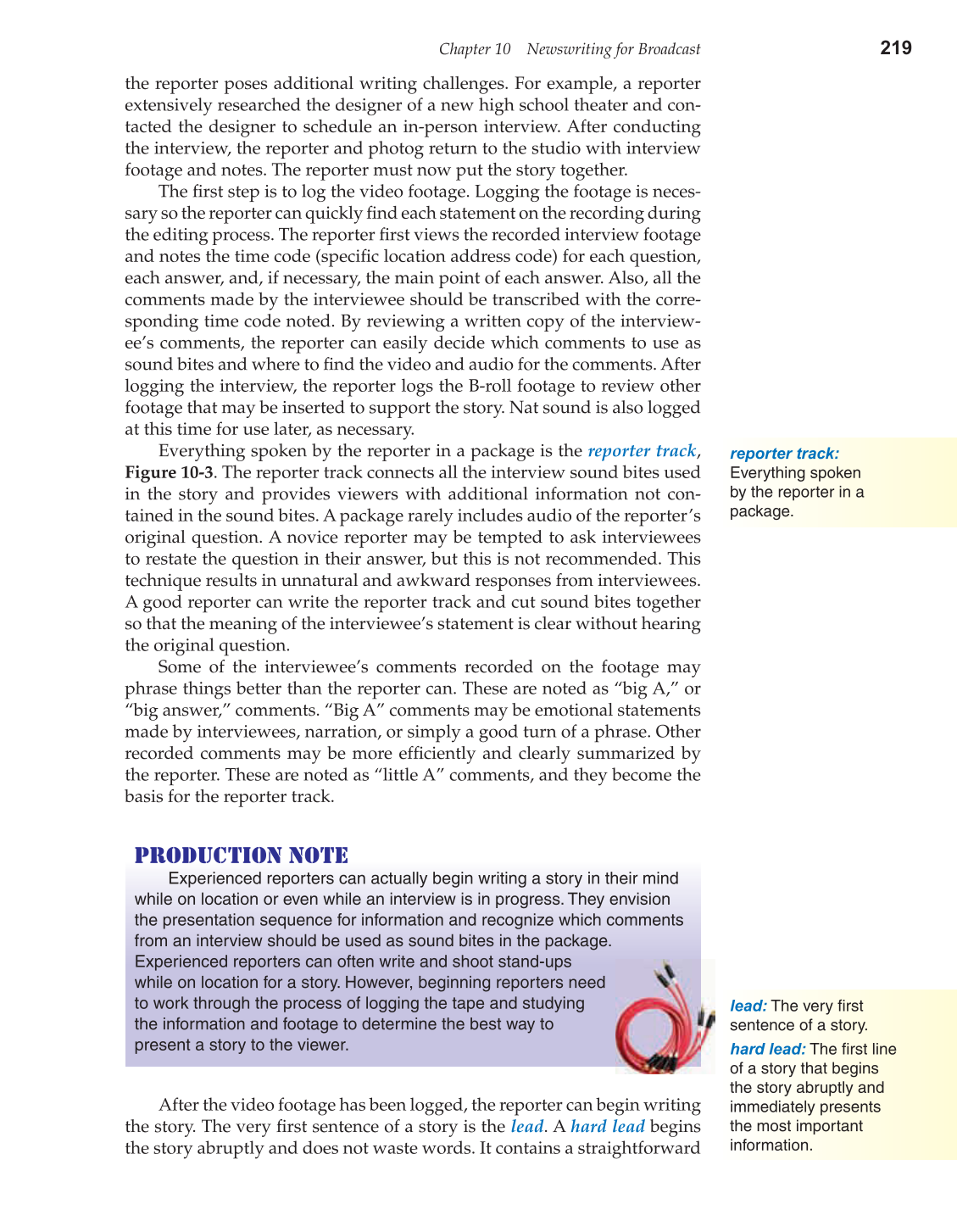 Television Production &amp; Broadcast Journalism, 2nd Edition page 219