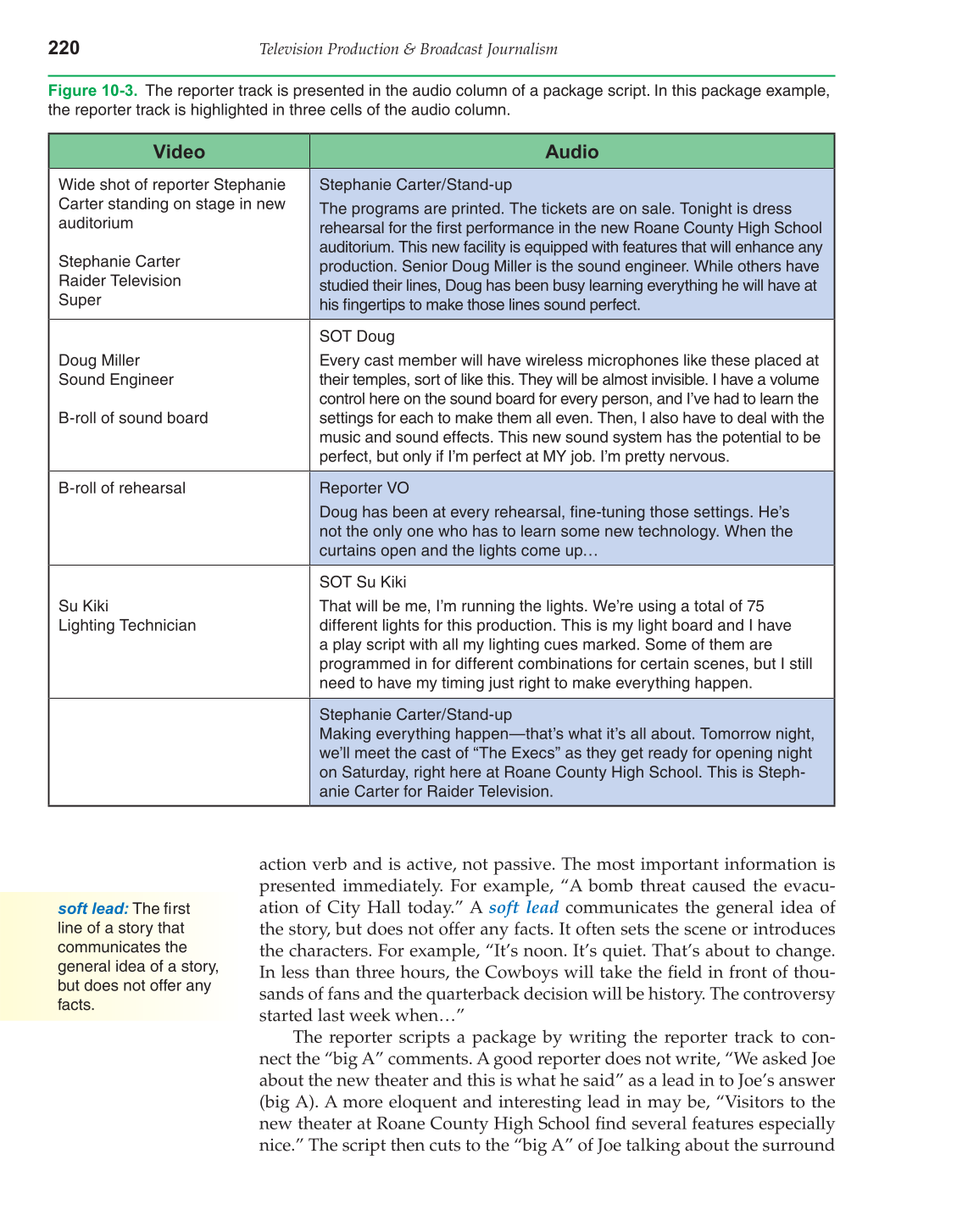 Television Production &amp; Broadcast Journalism, 2nd Edition page 220
