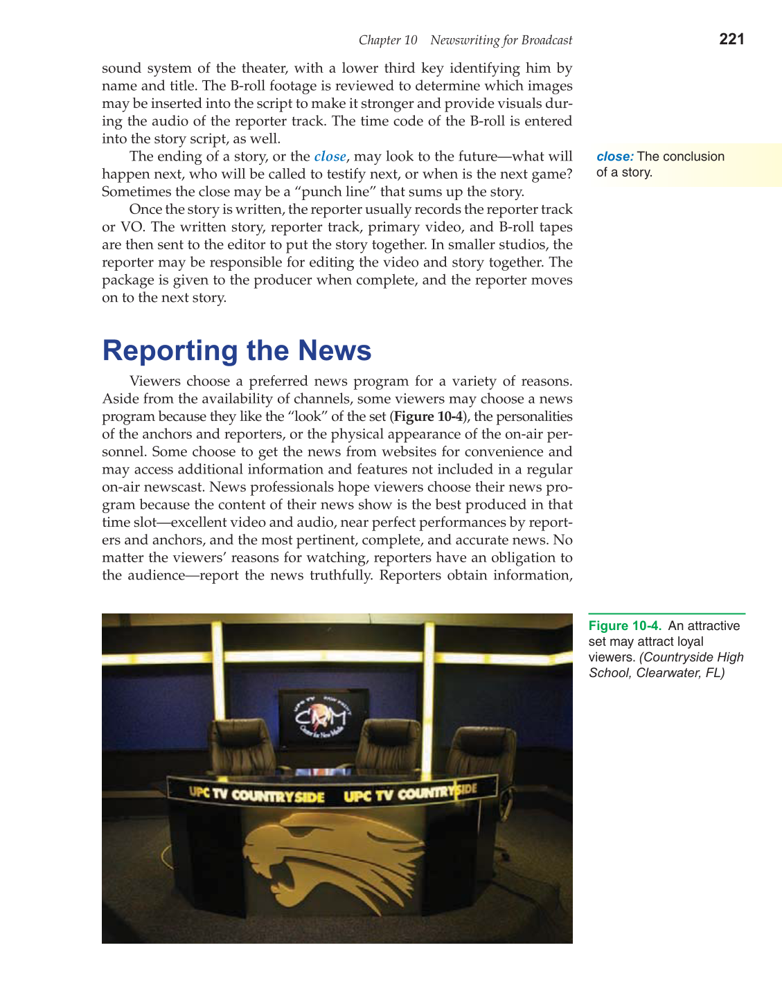Television Production &amp; Broadcast Journalism, 2nd Edition page 221
