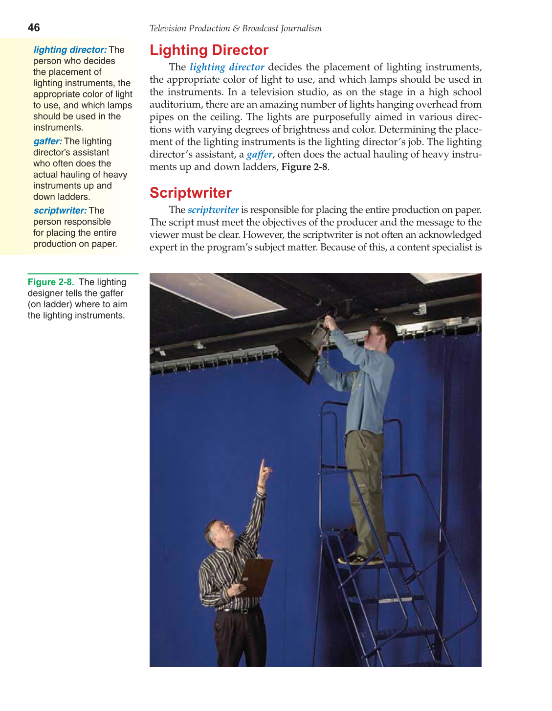 Television Production &amp; Broadcast Journalism, 2nd Edition page 46