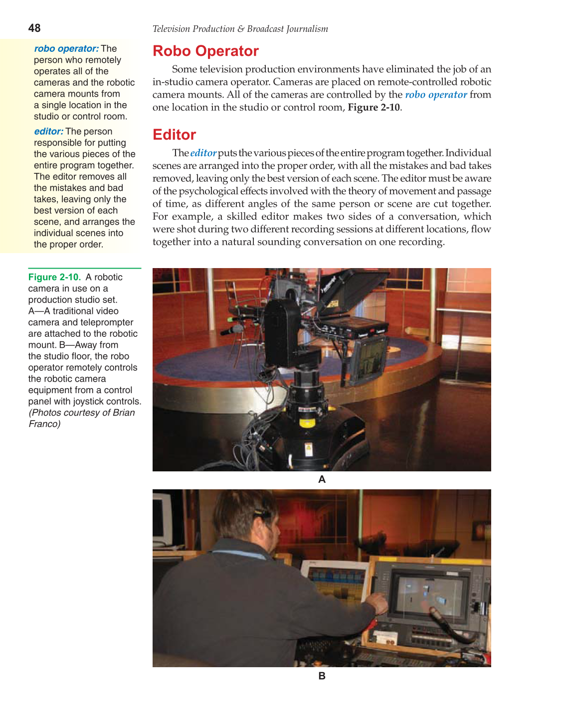 Television Production &amp; Broadcast Journalism, 2nd Edition page 48