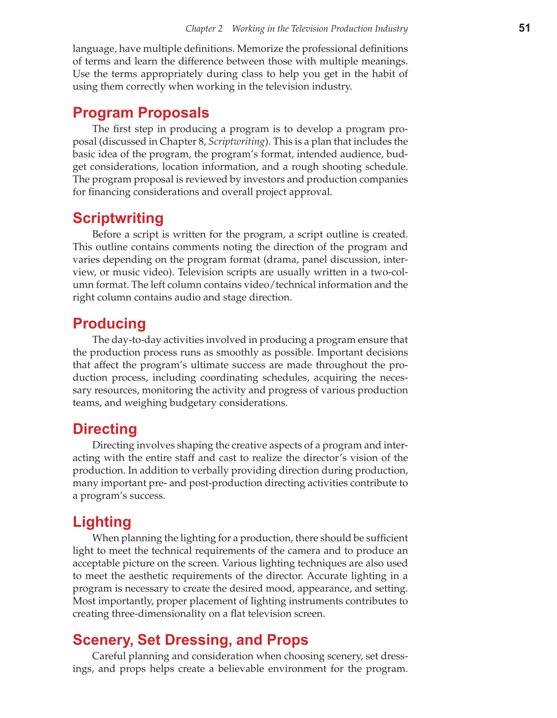 Television Production &amp; Broadcast Journalism, 2nd Edition page 51
