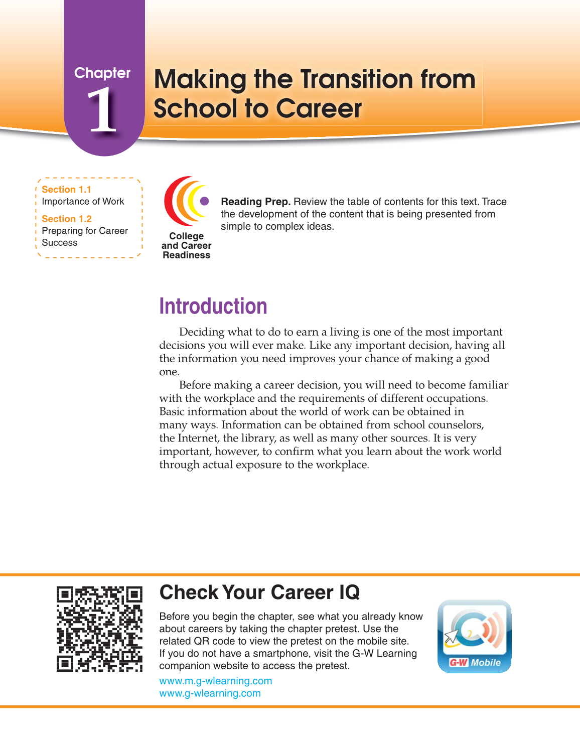School to Career, 10th Edition page 4