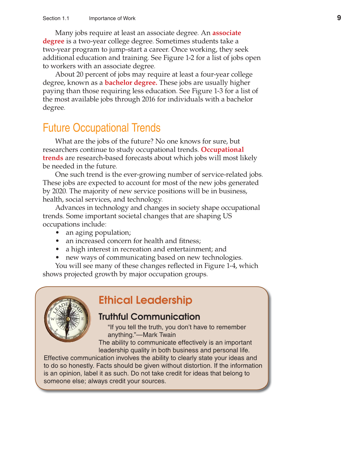 School to Career, 10th Edition page 9