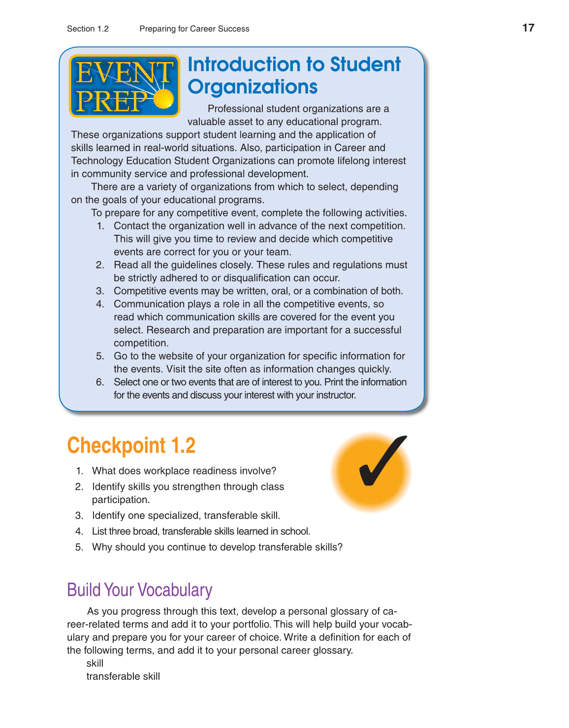 School to Career, 10th Edition page 17