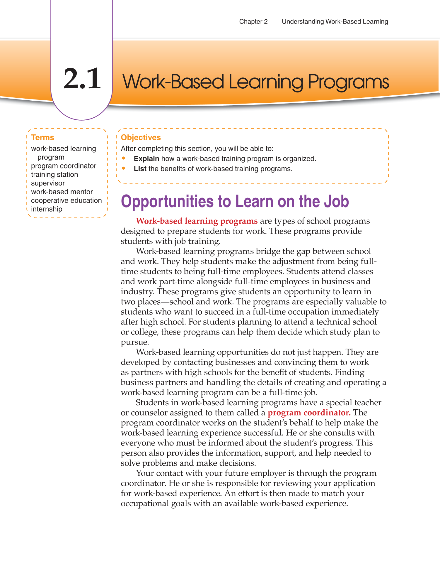 School to Career, 10th Edition page 24