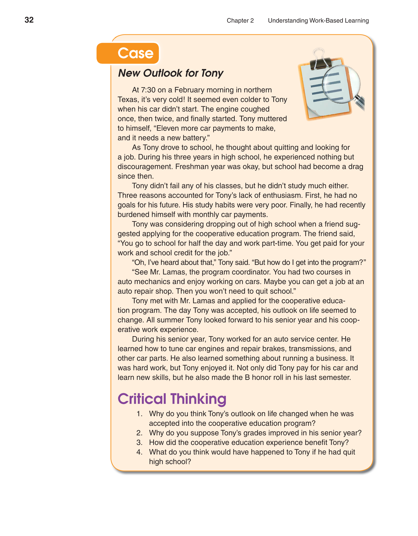 School to Career, 10th Edition page 32