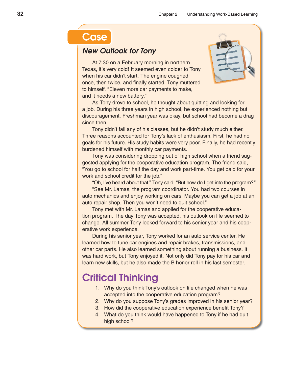 School to Career, 10th Edition page 32
