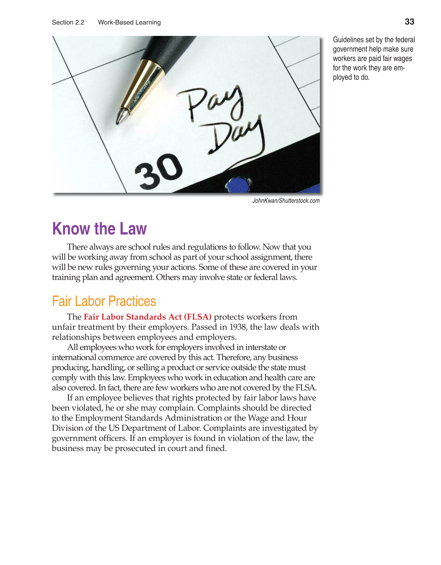 School to Career, 10th Edition page 33
