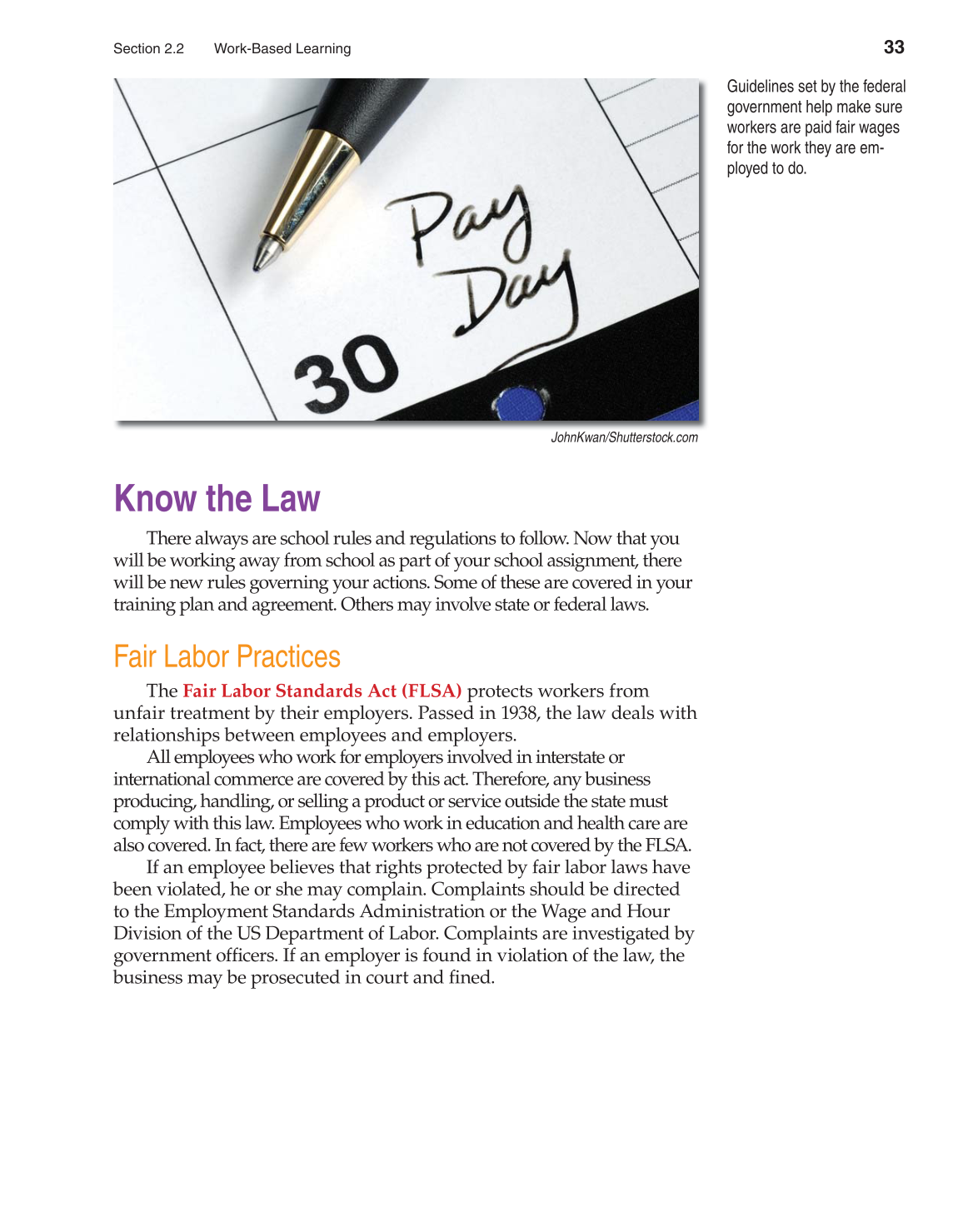 School to Career, 10th Edition page 33