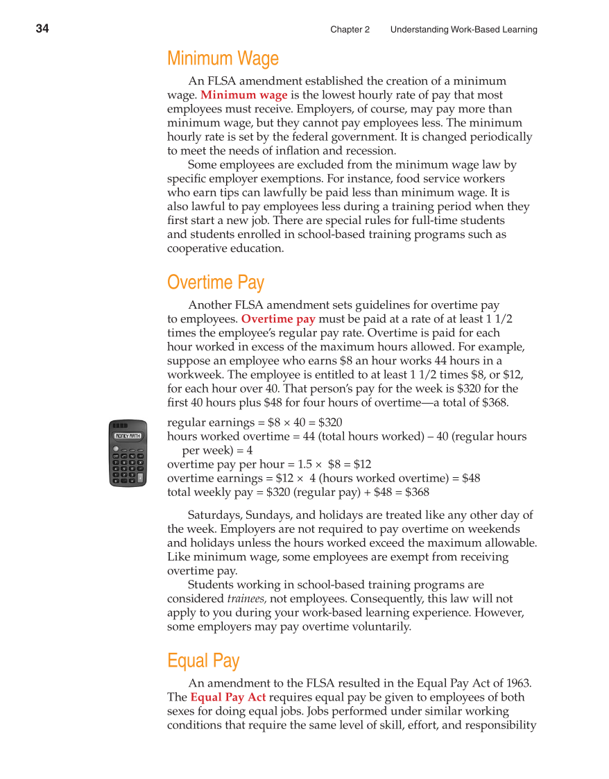 School to Career, 10th Edition page 34