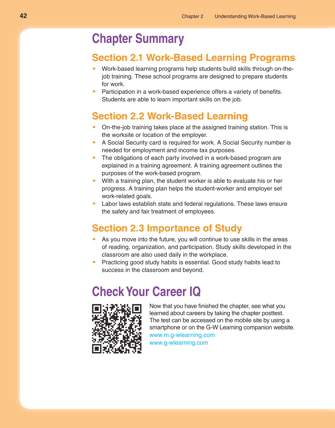 School to Career, 10th Edition page 42