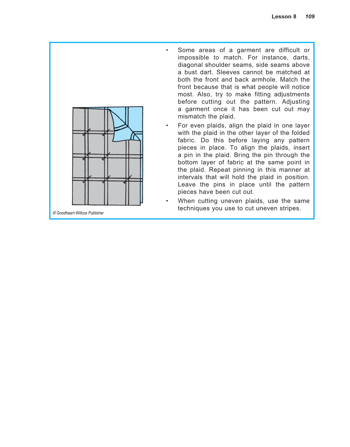 Successful Sewing, 7th Edition page 109