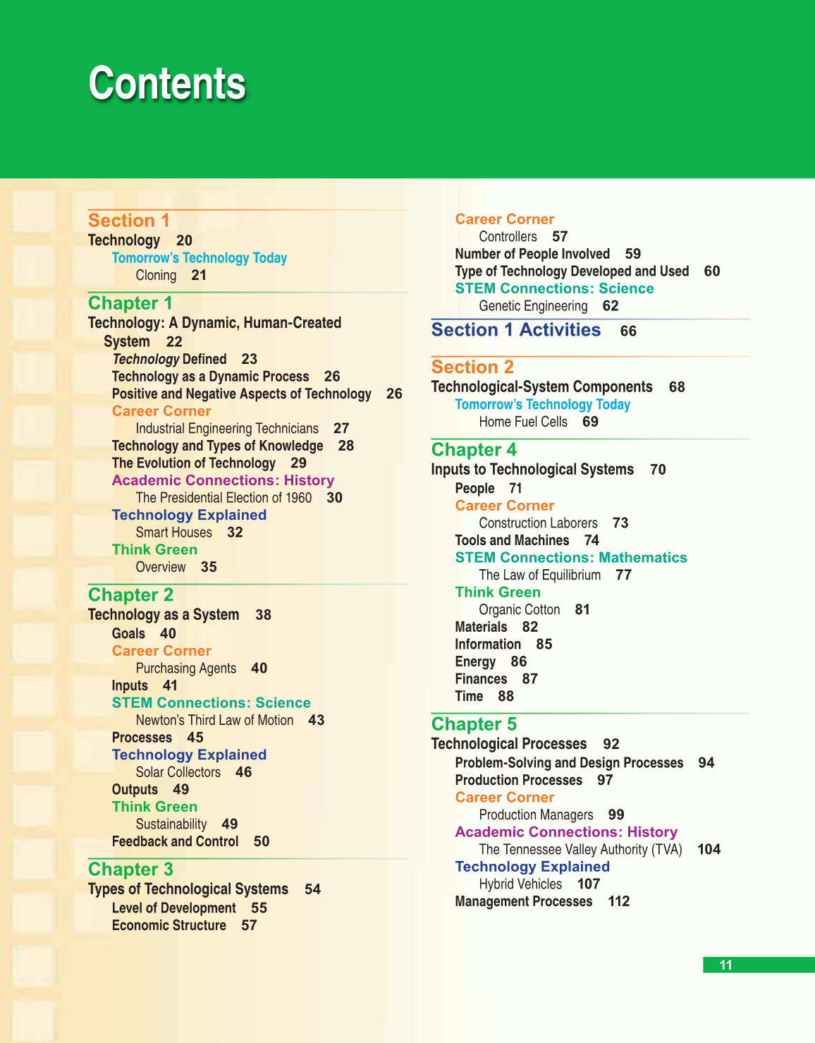 Technology &amp; Engineering, 6th Edition page 11