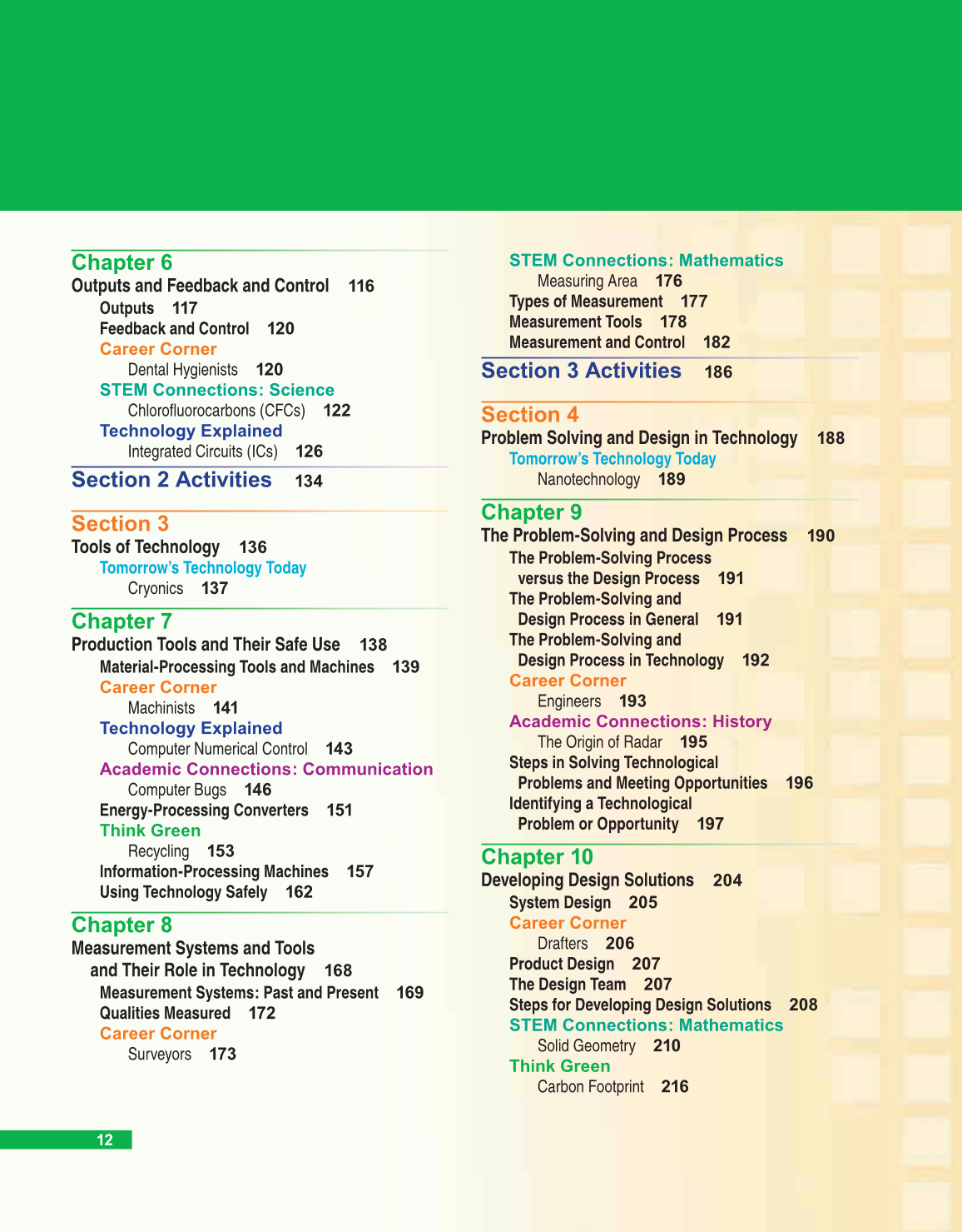 Technology &amp; Engineering, 6th Edition page 12