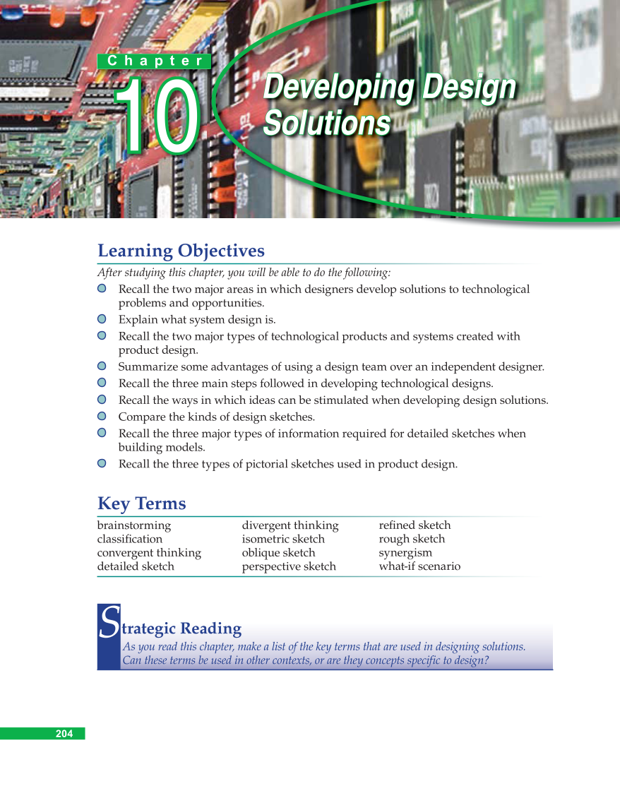 Technology &amp; Engineering, 6th Edition page 204