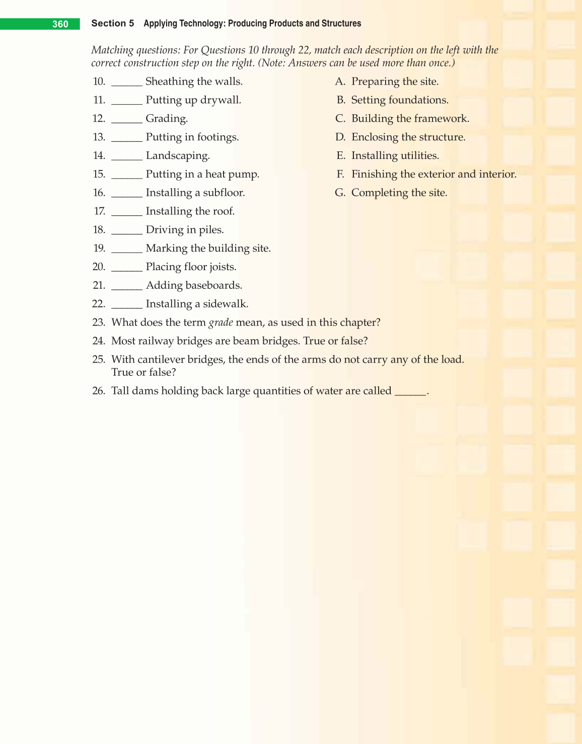Technology &amp; Engineering, 6th Edition page 360