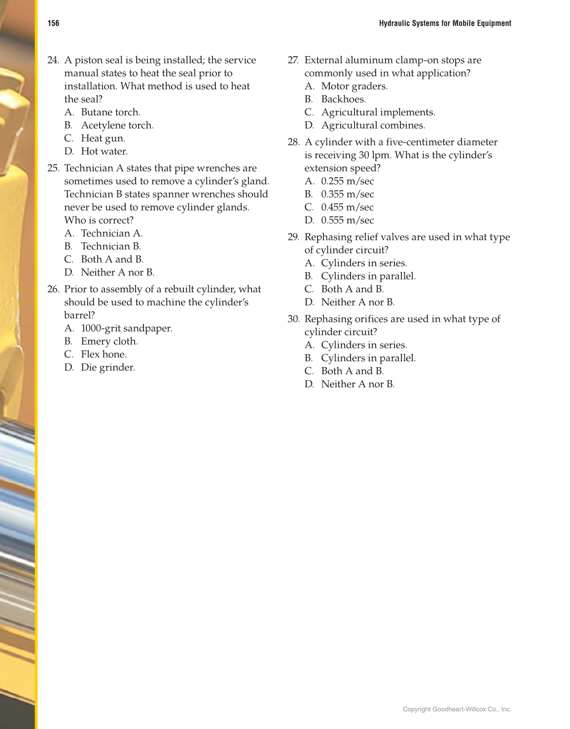Hydraulic Systems for Mobile Equipment, 1st Edition page 156