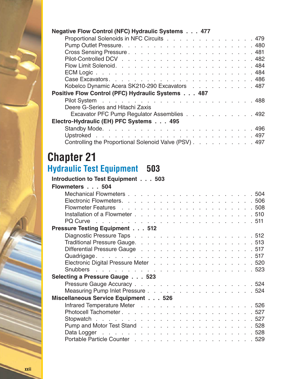 Hydraulic Systems for Mobile Equipment, 1st Edition page xxii