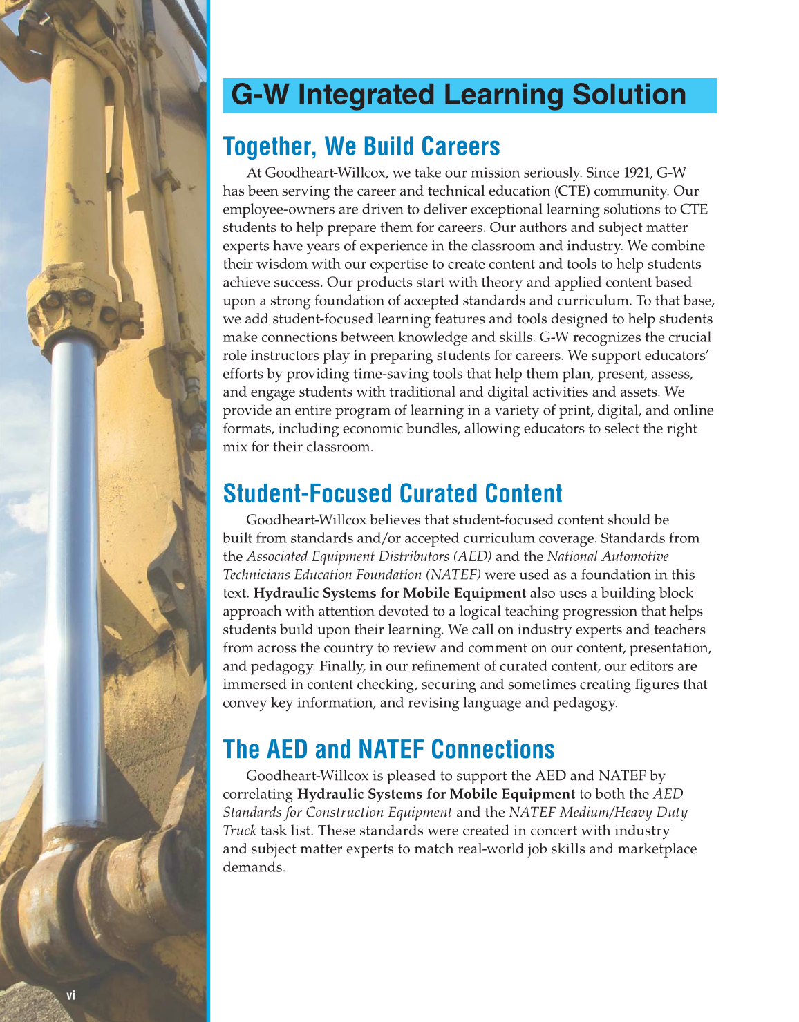 Hydraulic Systems for Mobile Equipment, 1st Edition page vi