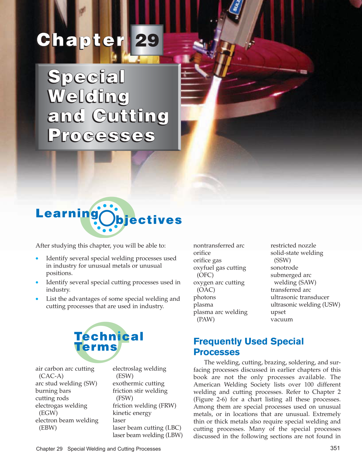 Welding Technology Fundamentals, 4th Edition page 351