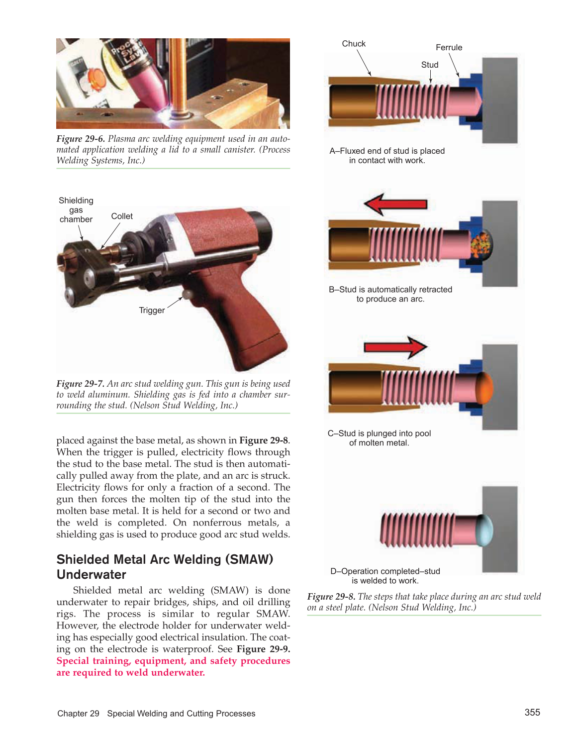 Welding Technology Fundamentals, 4th Edition page 355
