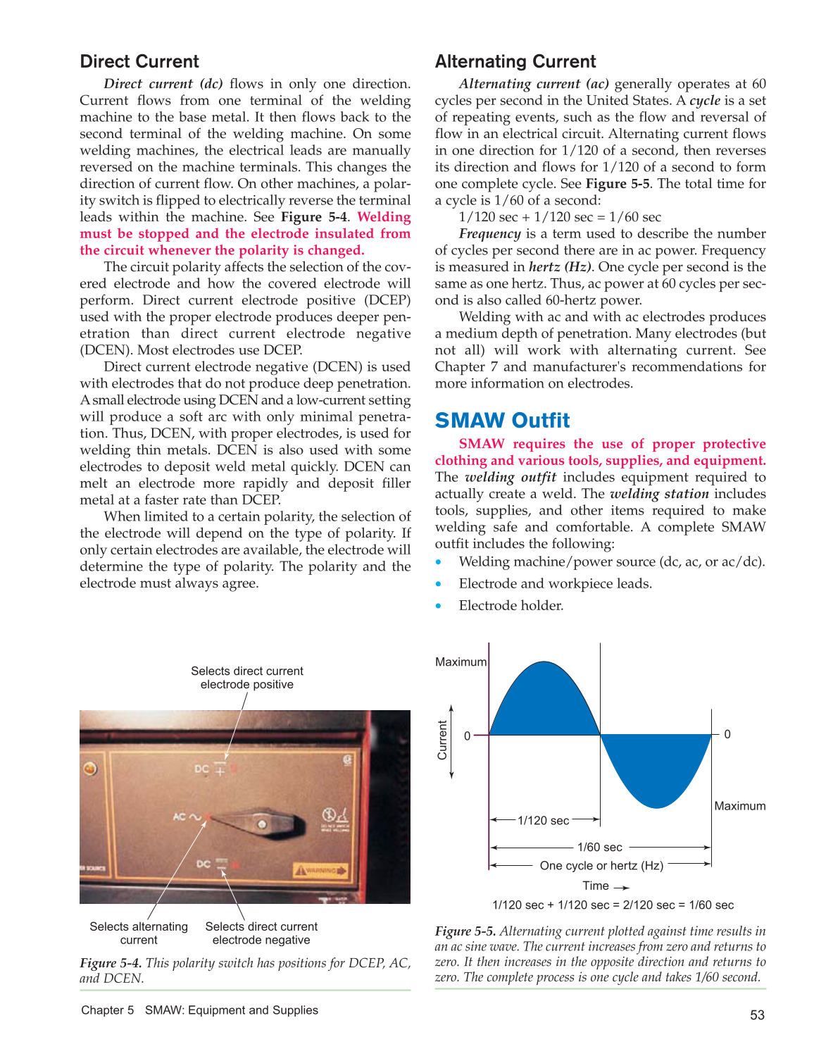 Welding Technology Fundamentals, 4th Edition page 53