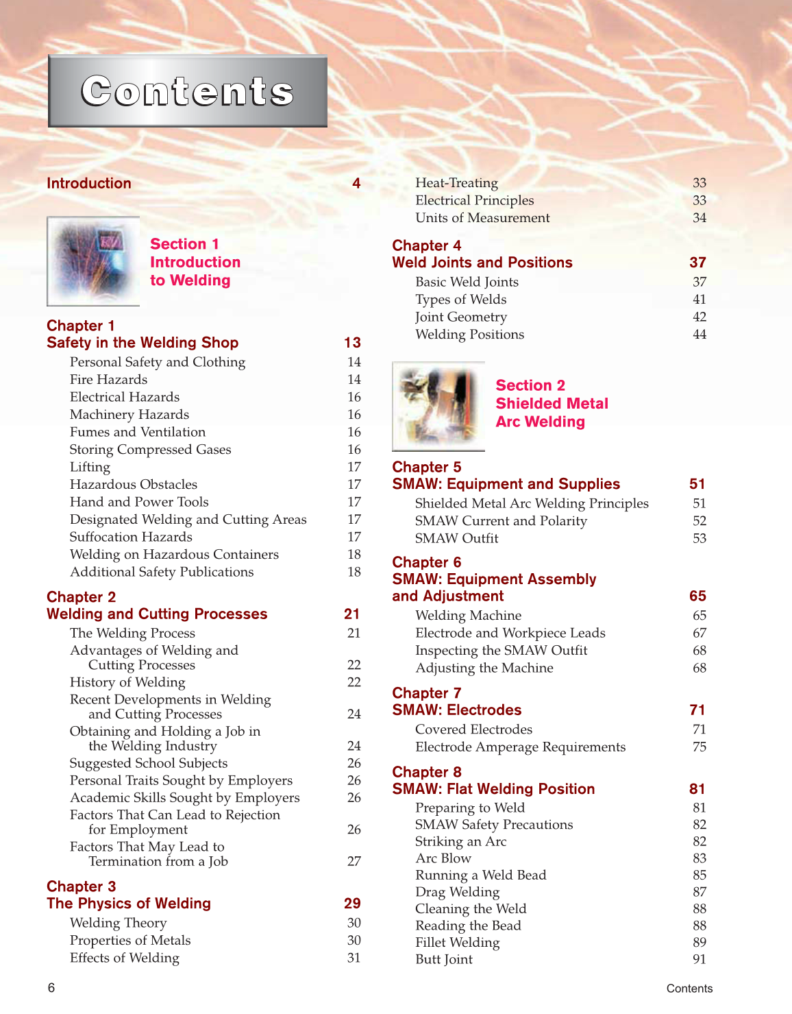 Welding Technology Fundamentals, 4th Edition page 6