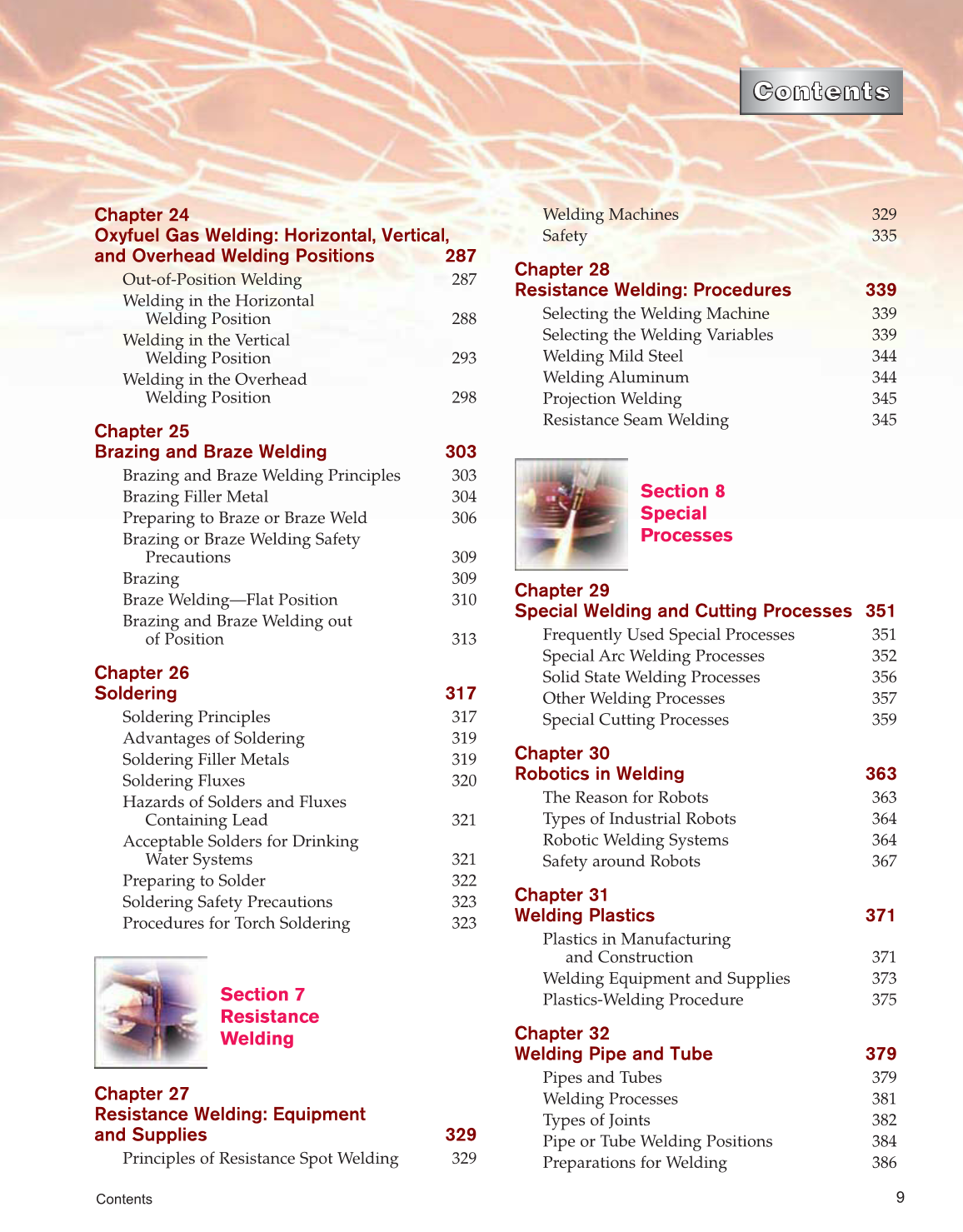 Welding Technology Fundamentals, 4th Edition page 9
