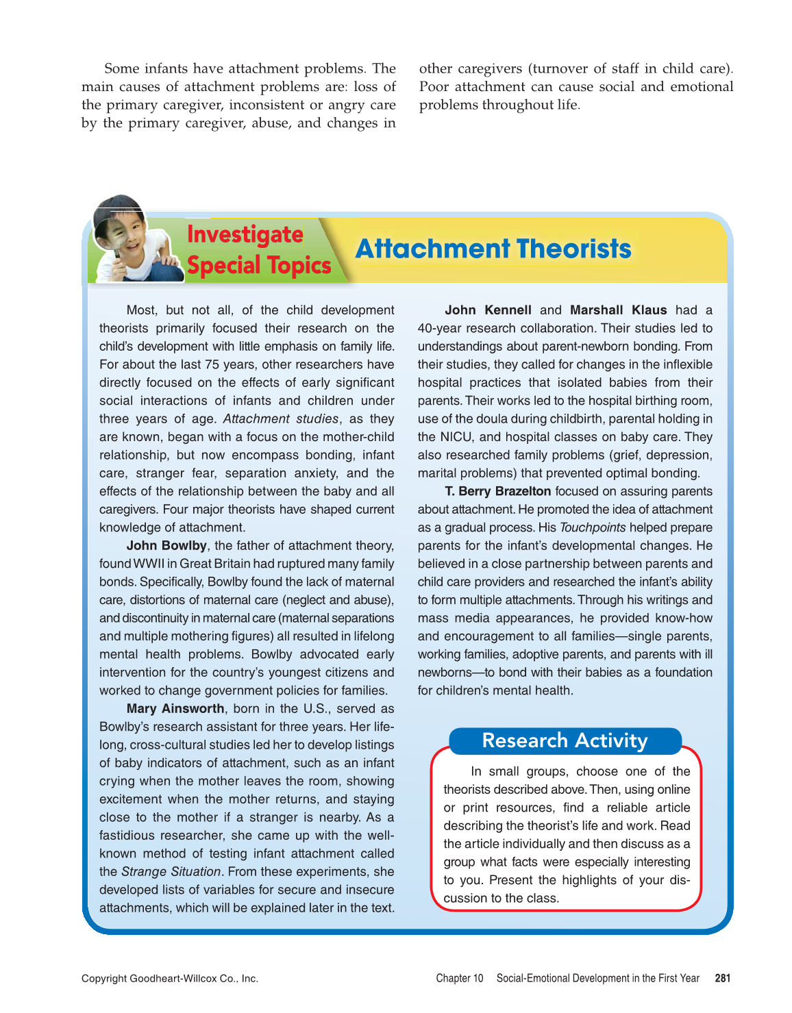 Child Development: Early Stages Through Age 12, 8th Edition page 281