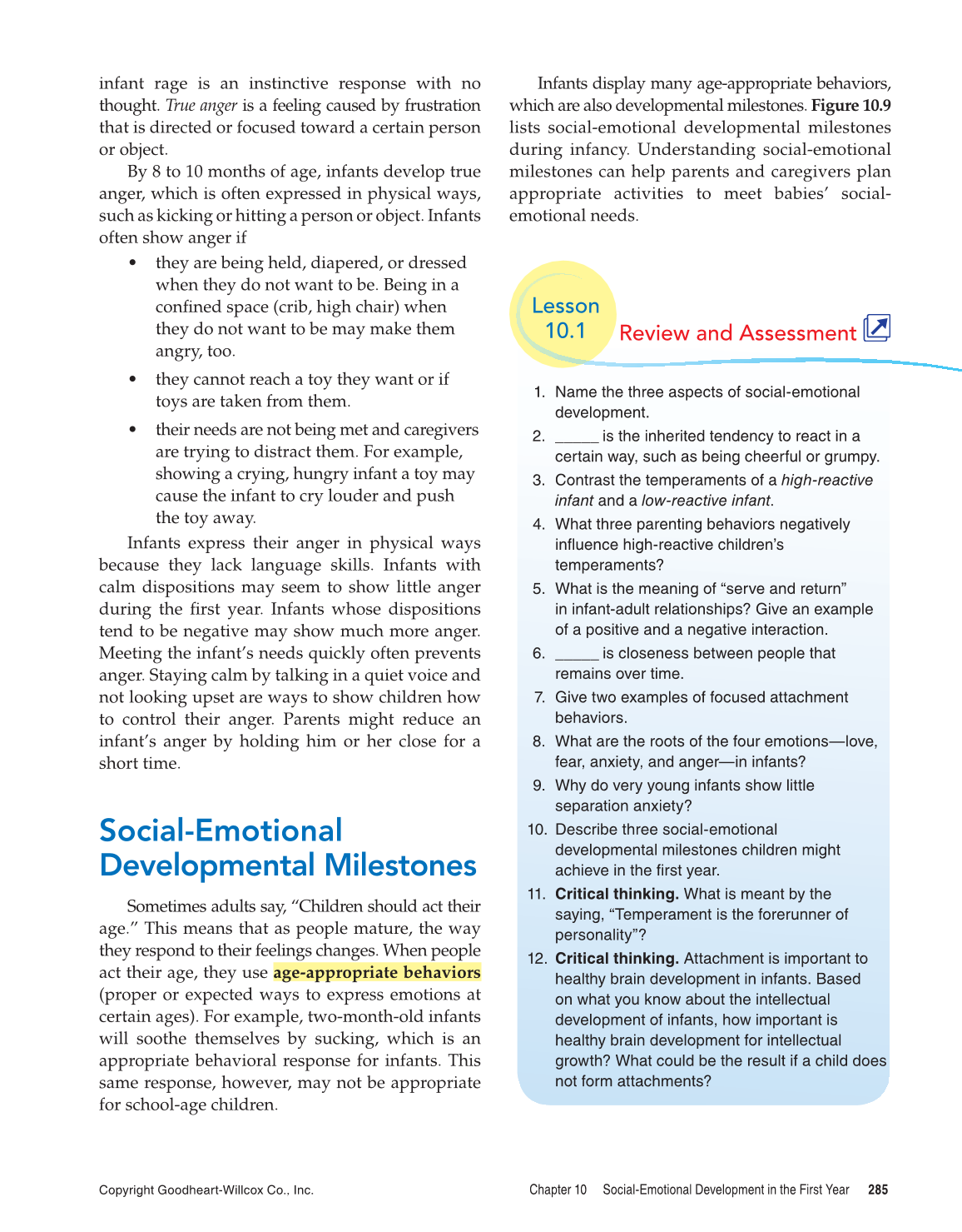 Child Development: Early Stages Through Age 12, 8th Edition page 285