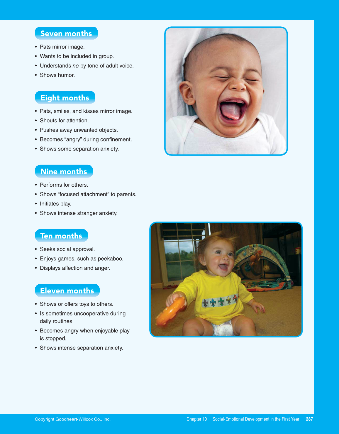 Child Development: Early Stages Through Age 12, 8th Edition page 287