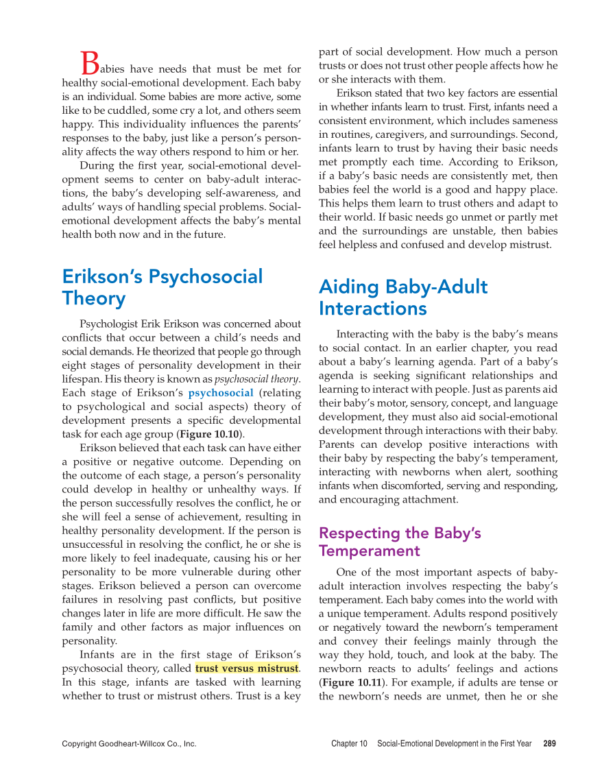 Child Development: Early Stages Through Age 12, 8th Edition page 289