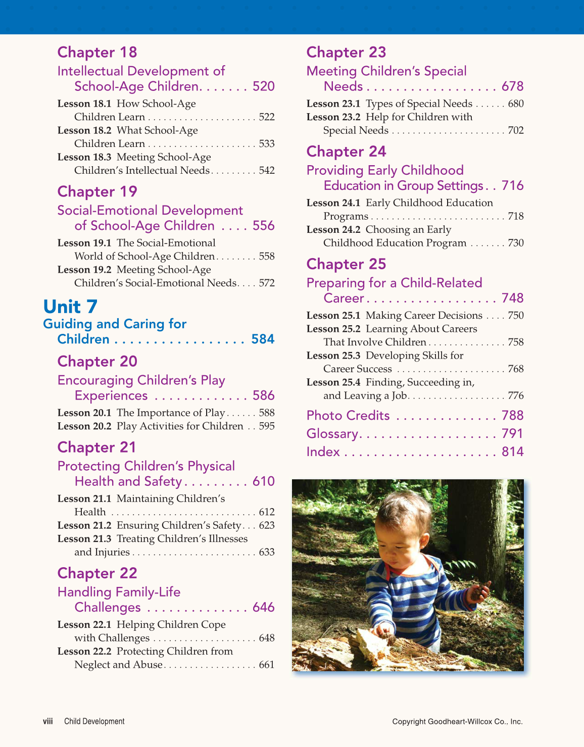 Child Development: Early Stages Through Age 12, 8th Edition page viii