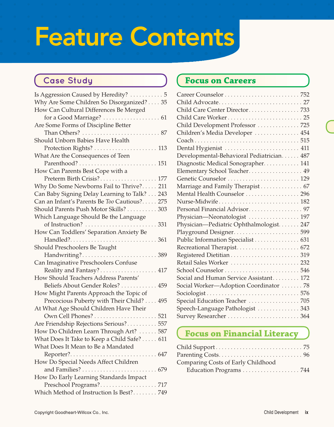 Child Development: Early Stages Through Age 12, 8th Edition page ix