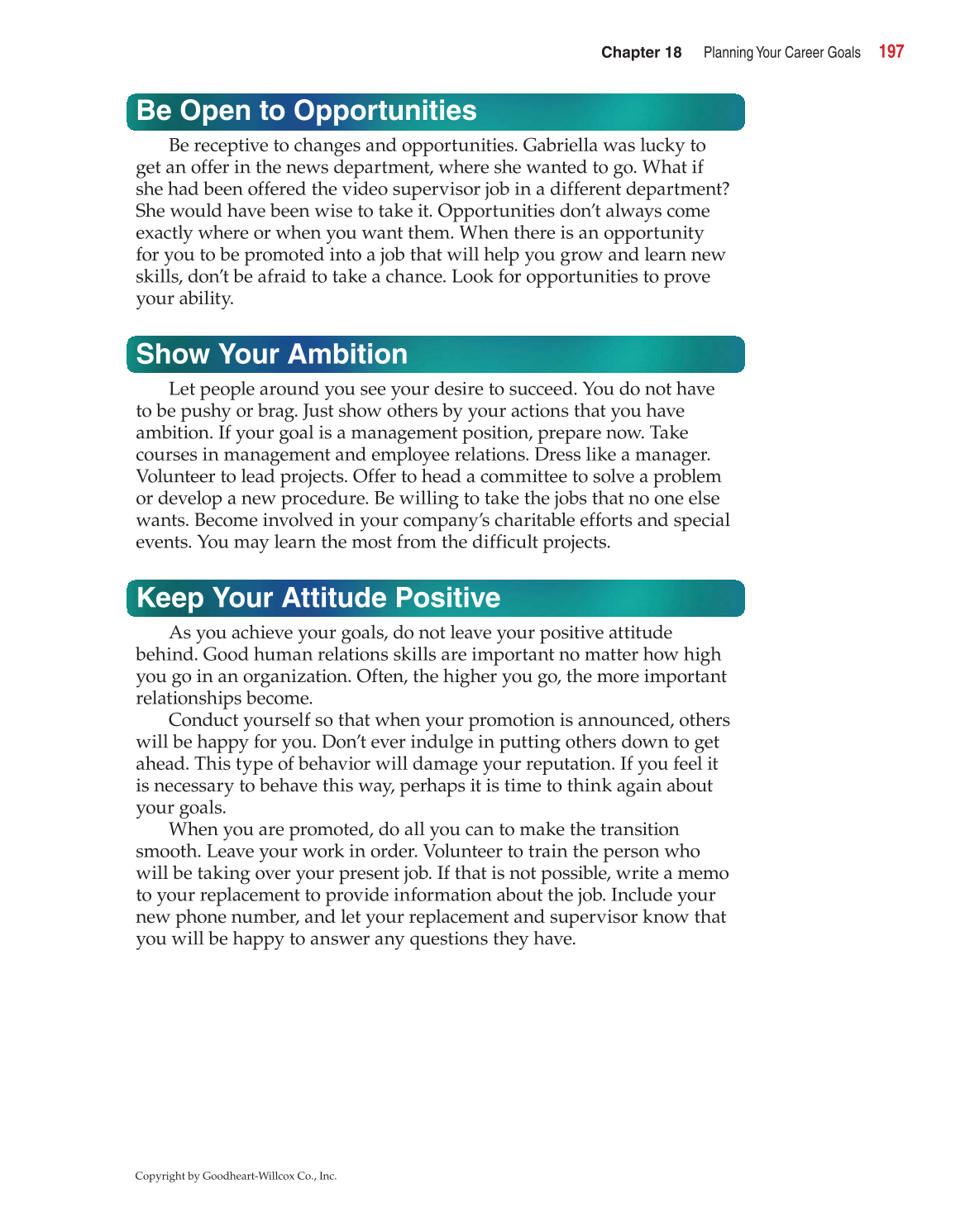 Career Success: The Attitude Advantage, 2nd Edition page 197