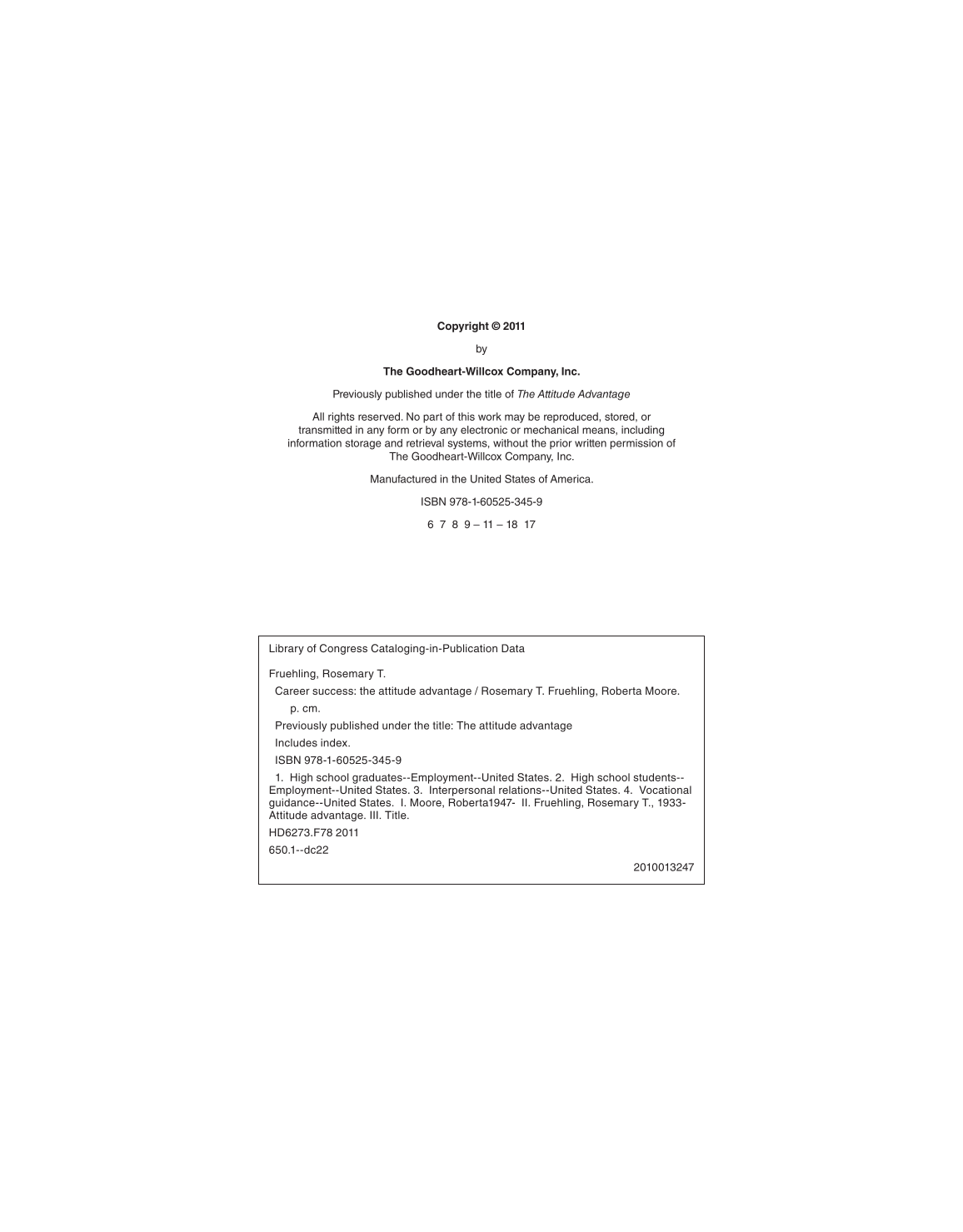 Career Success: The Attitude Advantage, 2nd Edition page 2