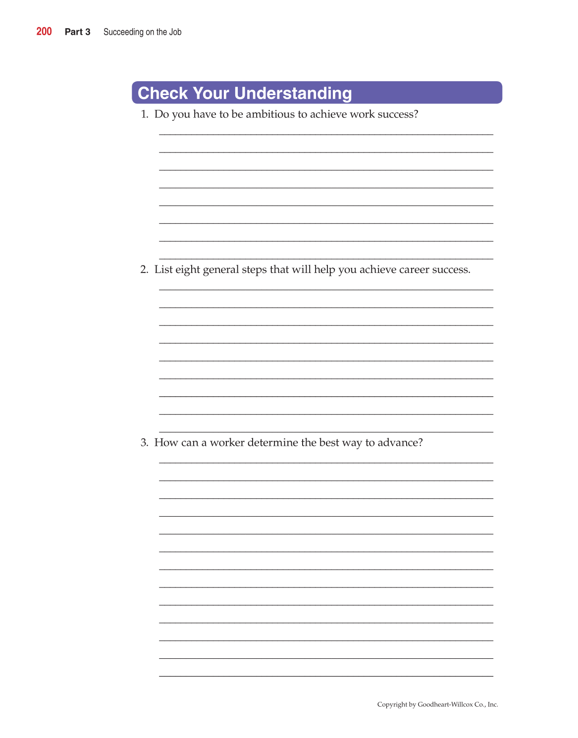 Career Success: The Attitude Advantage, 2nd Edition page 200