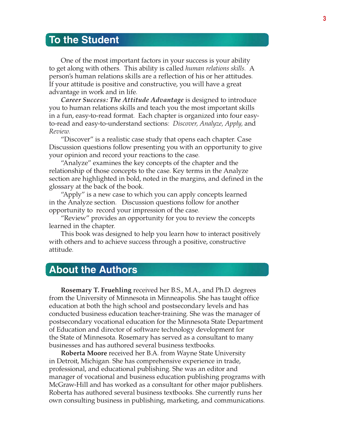 Career Success: The Attitude Advantage, 2nd Edition page 3