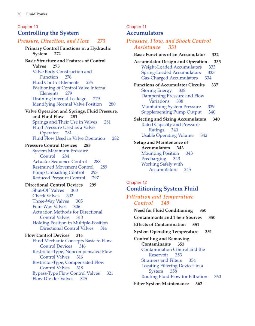 Fluid Power: Hydraulics and Pneumatics, 2nd Edition page 10