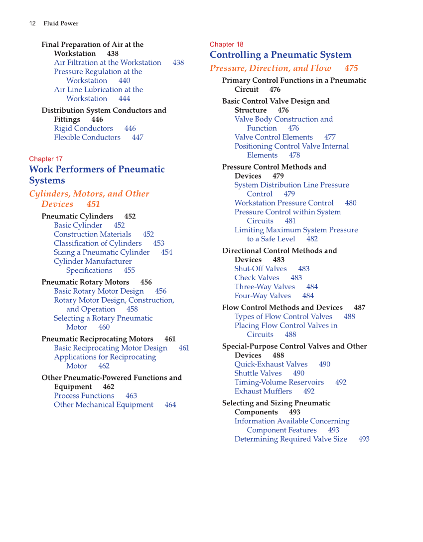 Fluid Power: Hydraulics and Pneumatics, 2nd Edition page 12