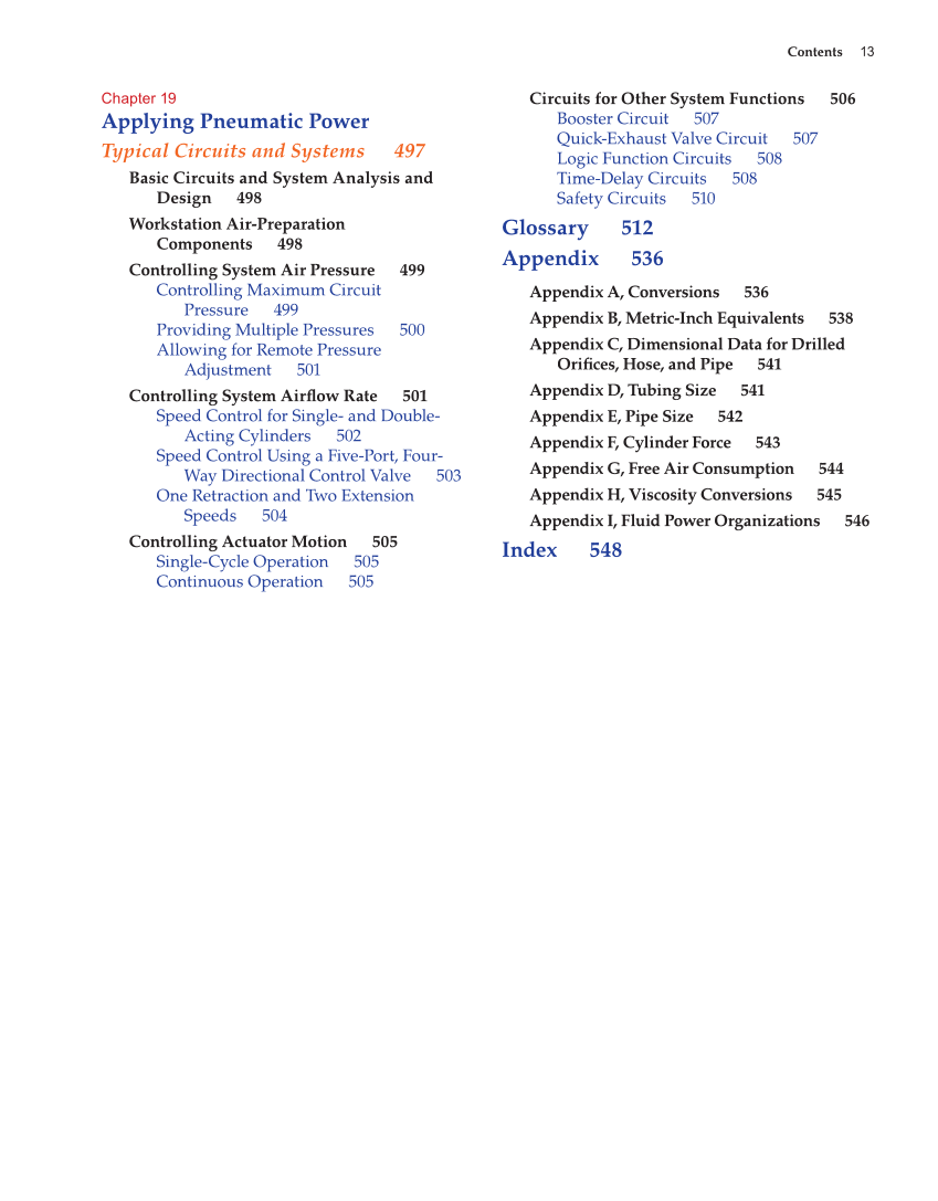 Fluid Power: Hydraulics and Pneumatics, 2nd Edition page 13