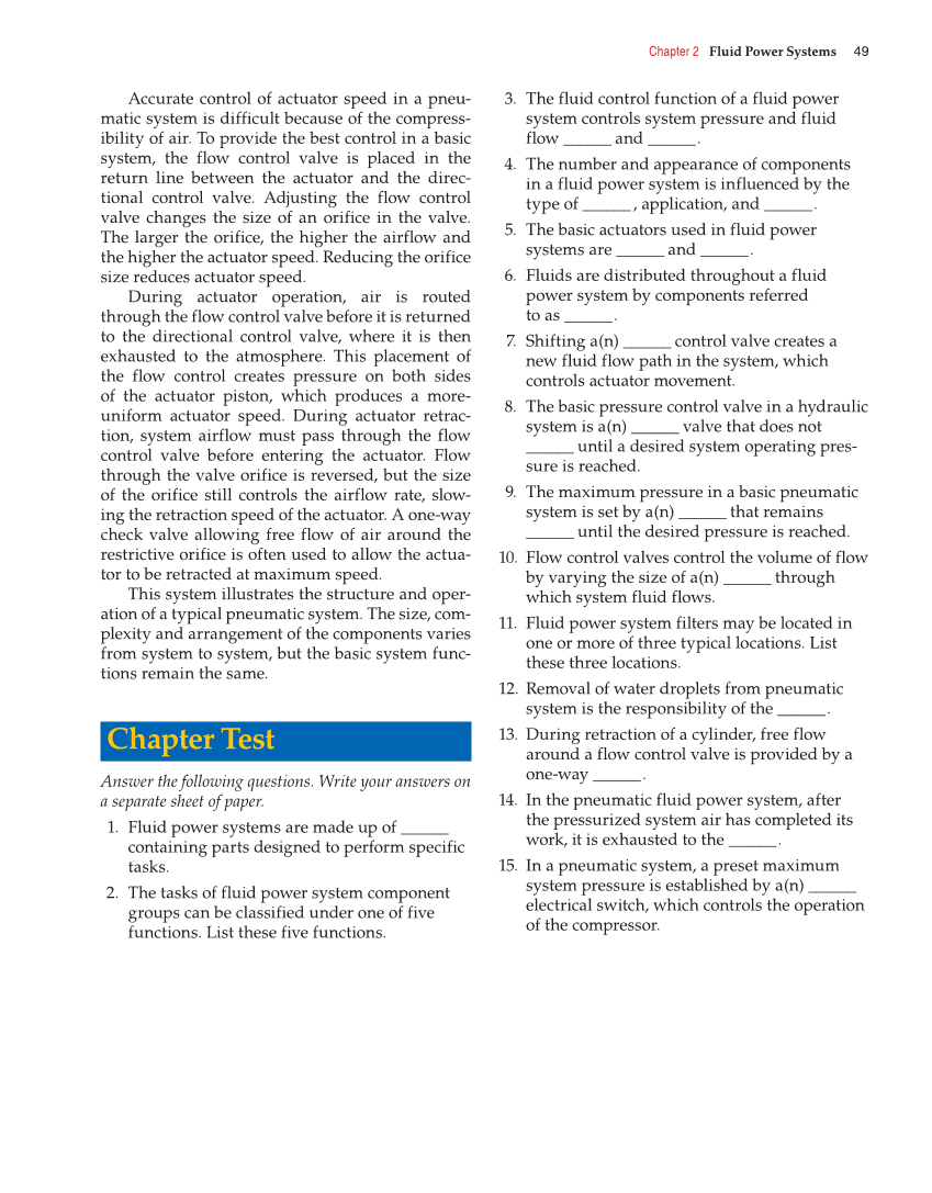 Fluid Power: Hydraulics and Pneumatics, 2nd Edition page 49