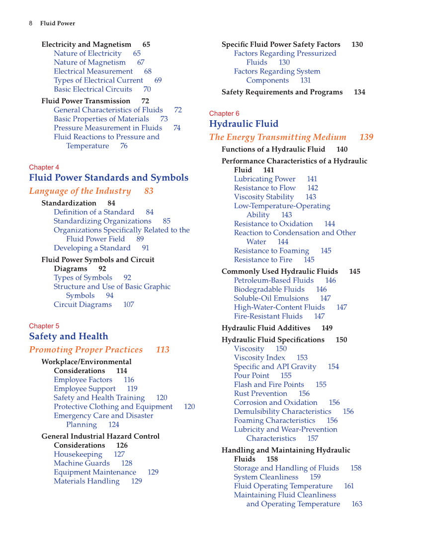 Fluid Power: Hydraulics and Pneumatics, 2nd Edition page 8