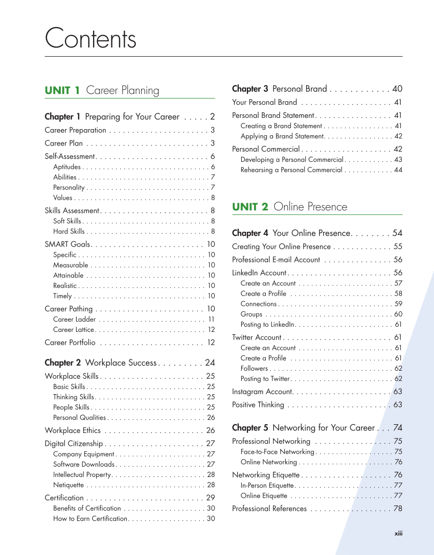 Connect to Your Career: Job-Search Skills for a Digital World, Canadian Edition page xiii
