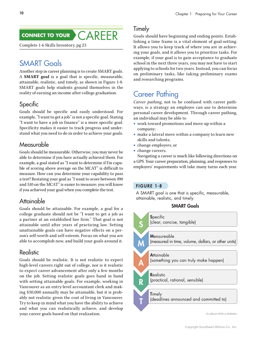 Connect to Your Career: Job-Search Skills for a Digital World, Canadian Edition page 10