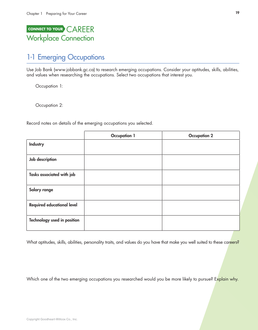 Connect to Your Career: Job-Search Skills for a Digital World, Canadian Edition page 19