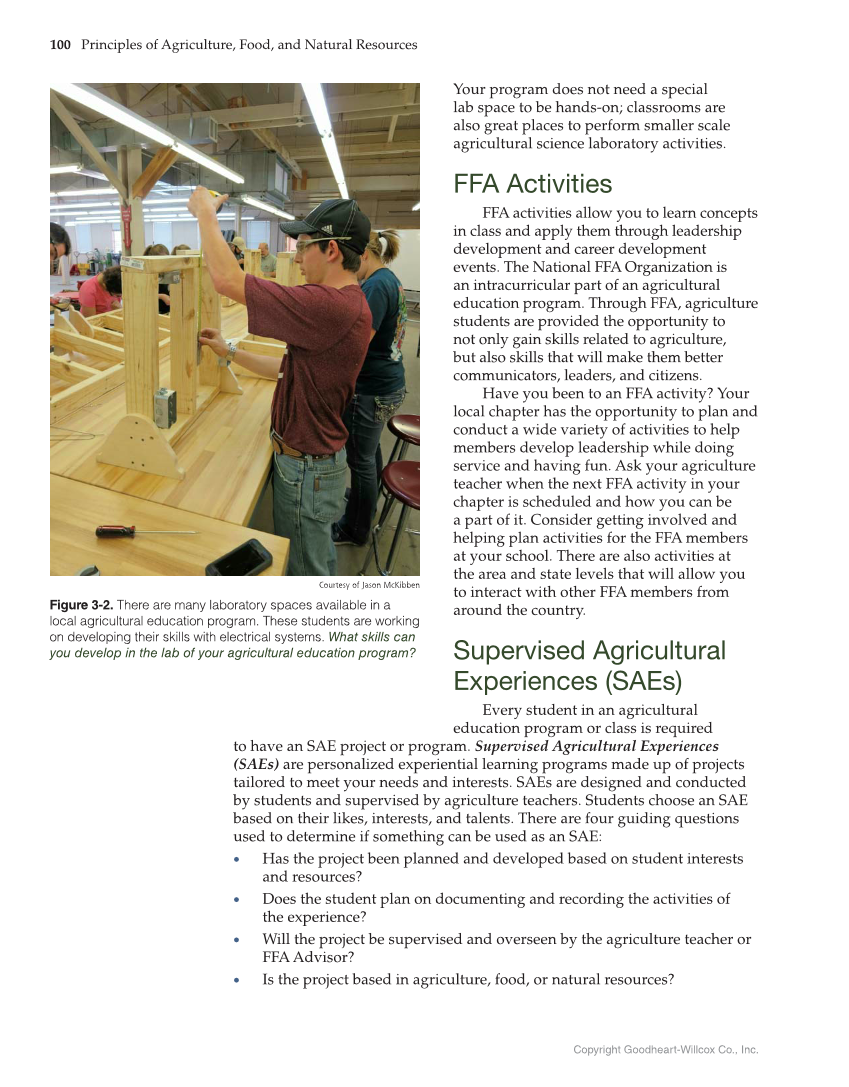 Principles of Agriculture, Food, and Natural Resources, 1st Edition page 100