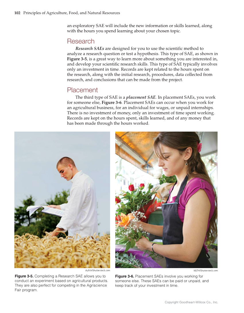 Principles of Agriculture, Food, and Natural Resources, 1st Edition page 102